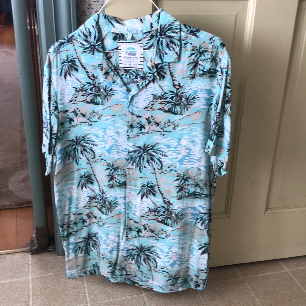 Denim & Flower short sleeve shirt